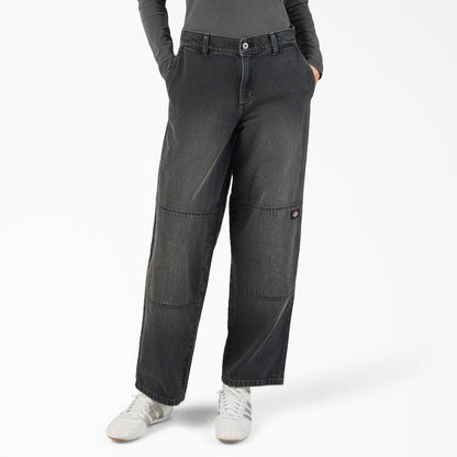 Dickies Women's Loose Fit Double Knee Jeans