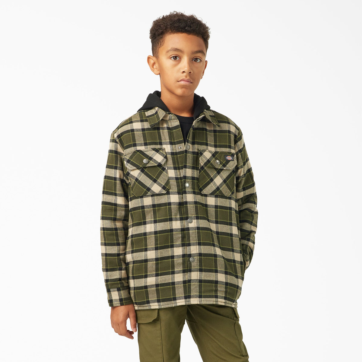 Dickies Boys' Flannel Shirt Jacket