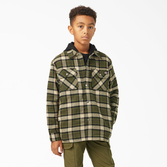 Dickies Boys' Flannel Shirt Jacket