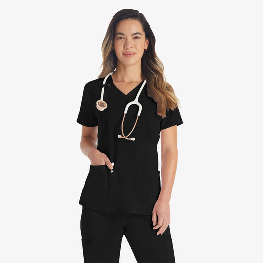 Dickies Women's EDS Essentials V-Neck Scrub Top