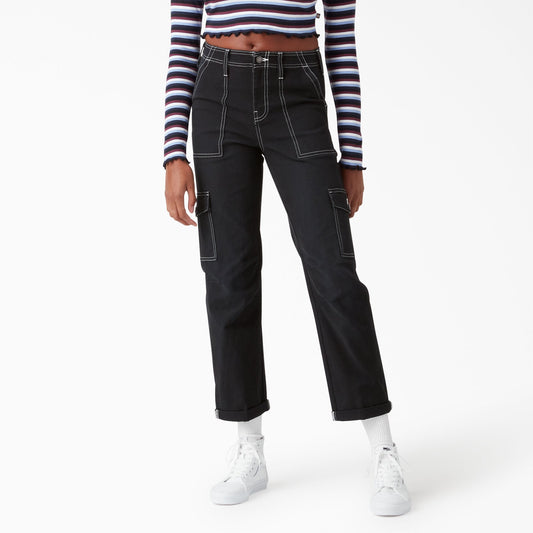 Dickies Women's Skinny Fit Cuffed Cargo Pants