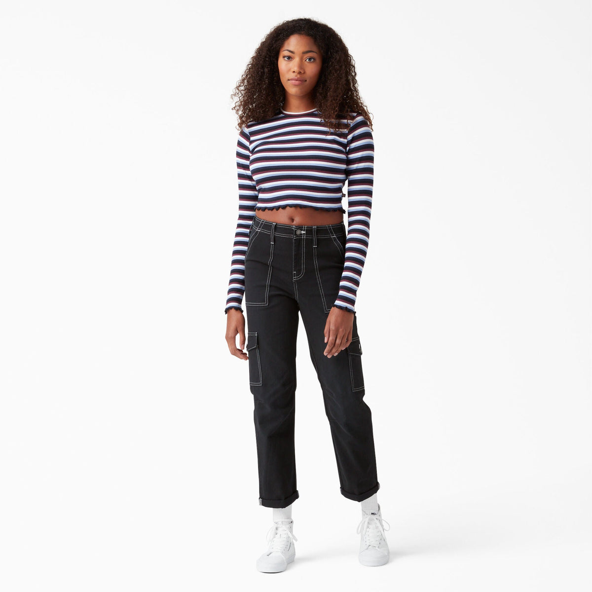 Dickies Women's Skinny Fit Cuffed Cargo Pants