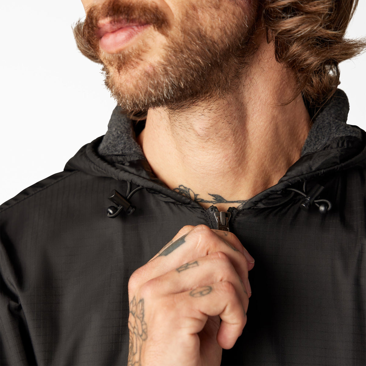 Dickies Fleece Lined Nylon Hooded Jacket