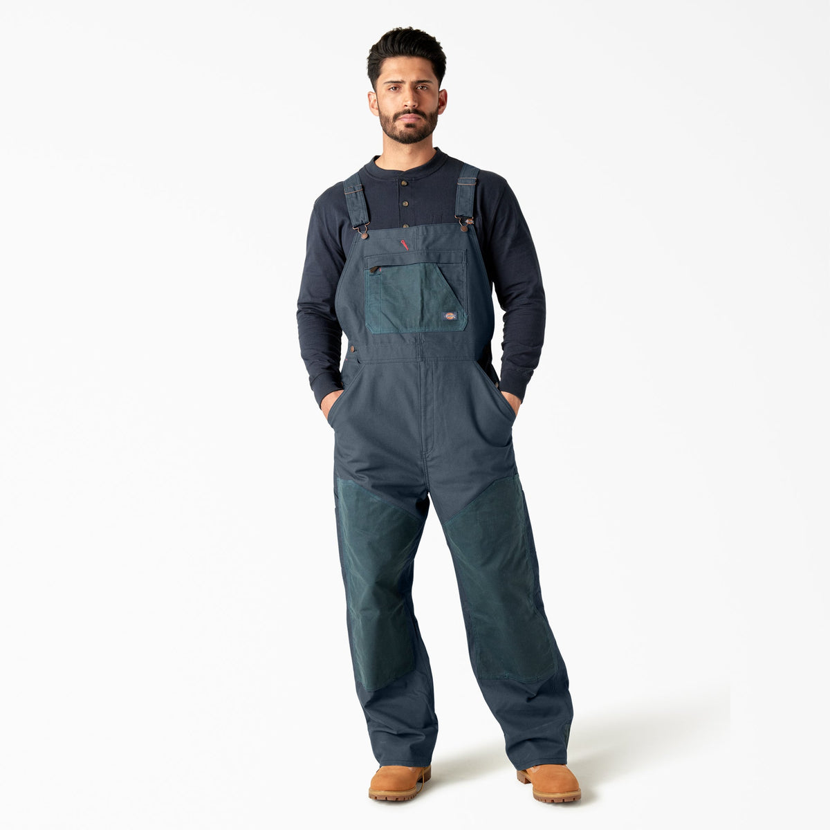 Dickies Waxed Canvas Double Front Bib Overalls