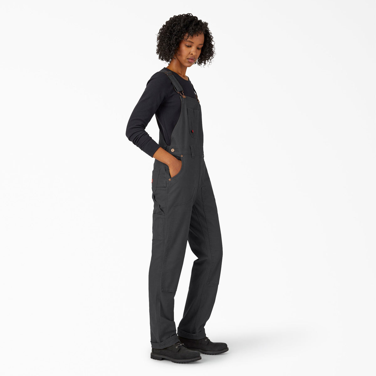 Dickies Women's Straight Fit Duck Double Front Bib Overalls