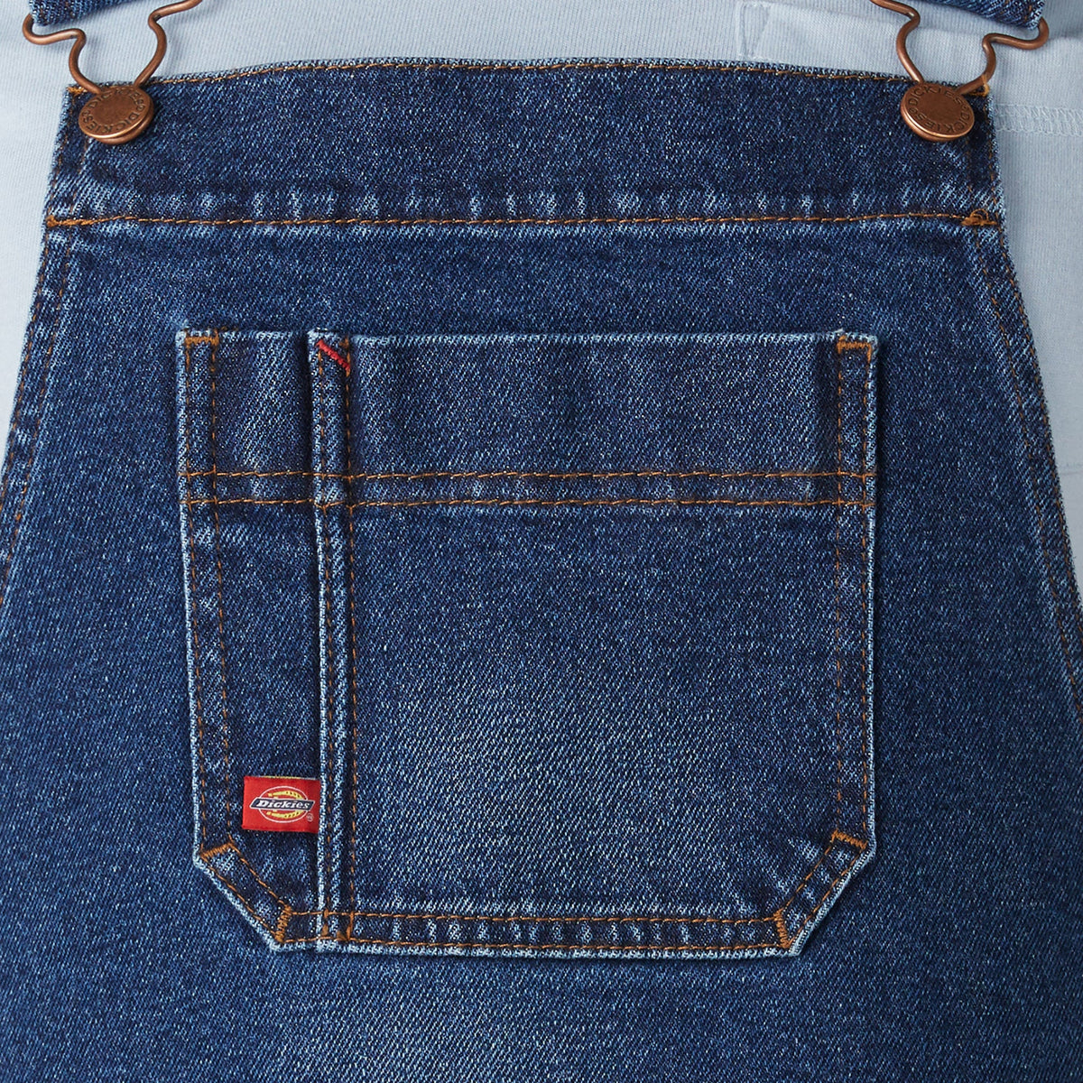 Dickies Women's Denim Boyfriend Fit Bib Overalls