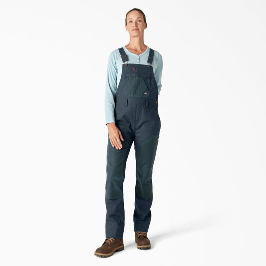 Dickies Women's Relaxed Fit Waxed Canvas Bib Overalls