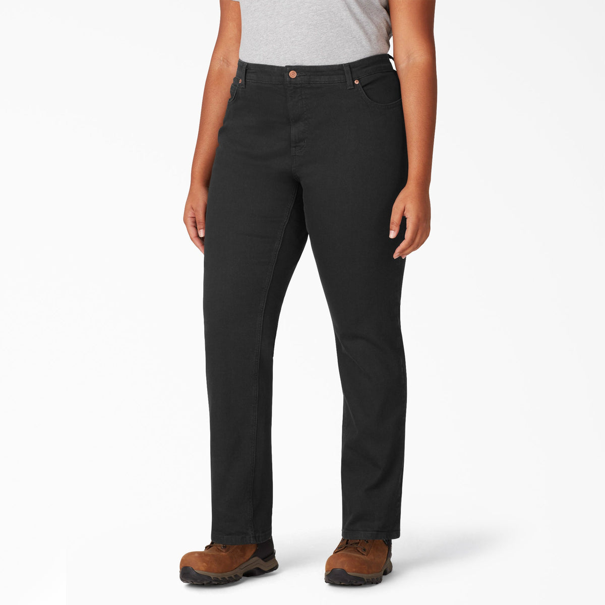 Dickies Women's Plus Perfect Shape Straight Fit Jeans