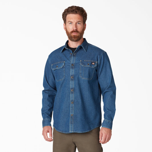 Dickies FLEX Denim Long Sleeve Shirt
