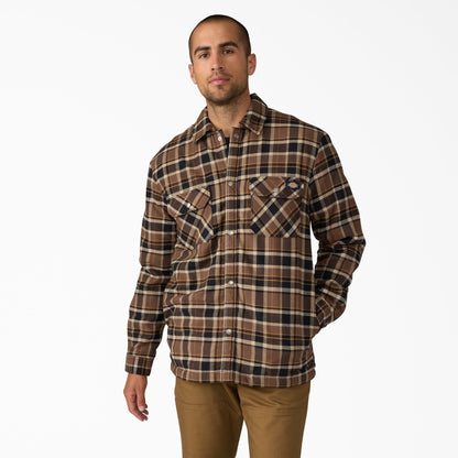 Dickies Water Repellent Fleece-Lined Flannel Shirt Jacket