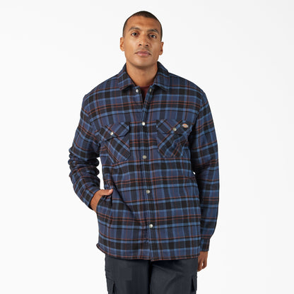 Dickies Water Repellent Fleece-Lined Flannel Shirt Jacket