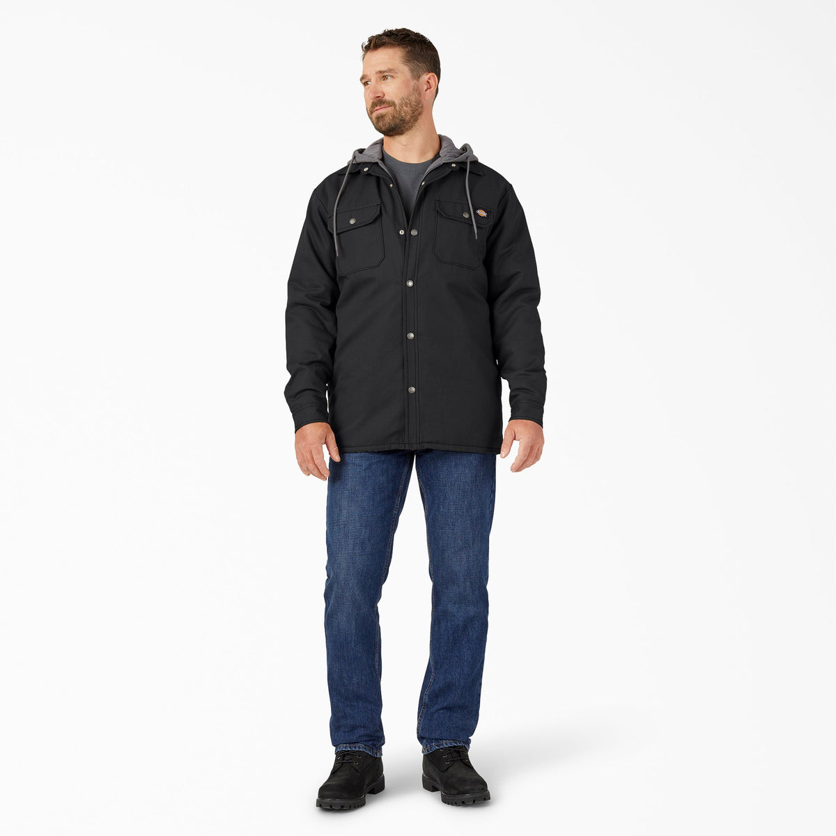 Dickies Water Repellent Duck Hooded Shirt Jacket