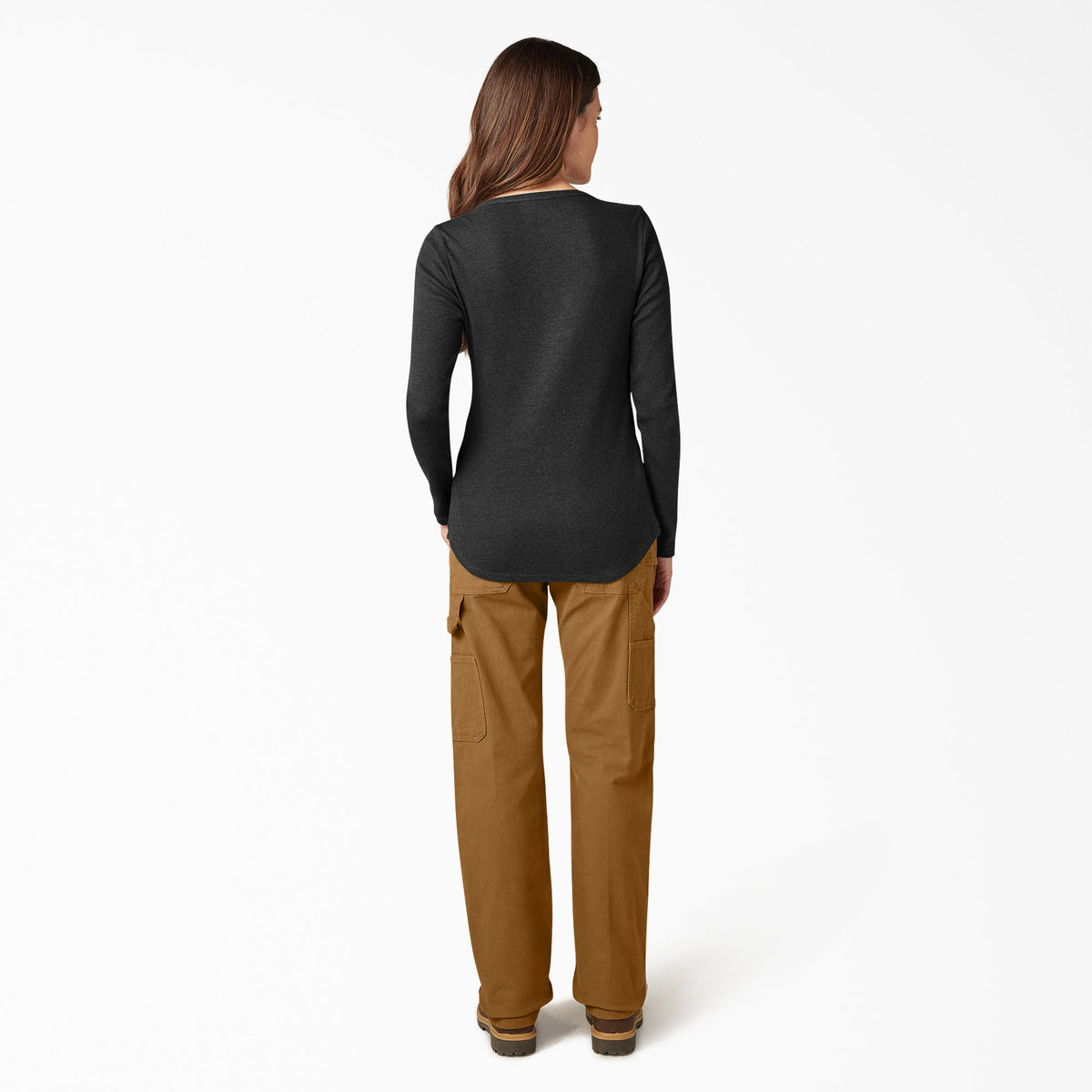 Dickies Women's Henley Long Sleeve Shirt