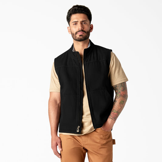 Dickies Duck Canvas High Pile Fleece Lined Vest