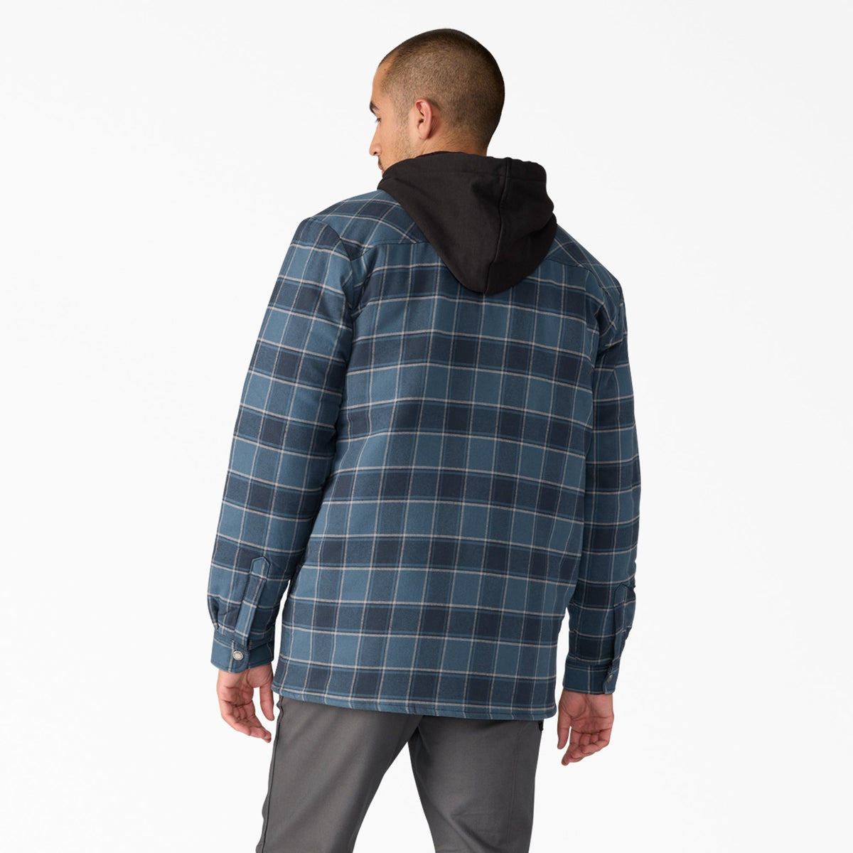 Dickies Water Repellent Flannel Hooded Shirt Jacket