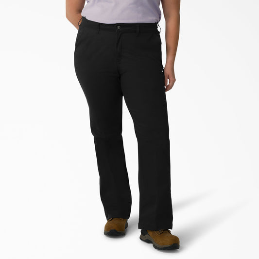Dickies Women's Plus Slim Fit Bootcut Pants