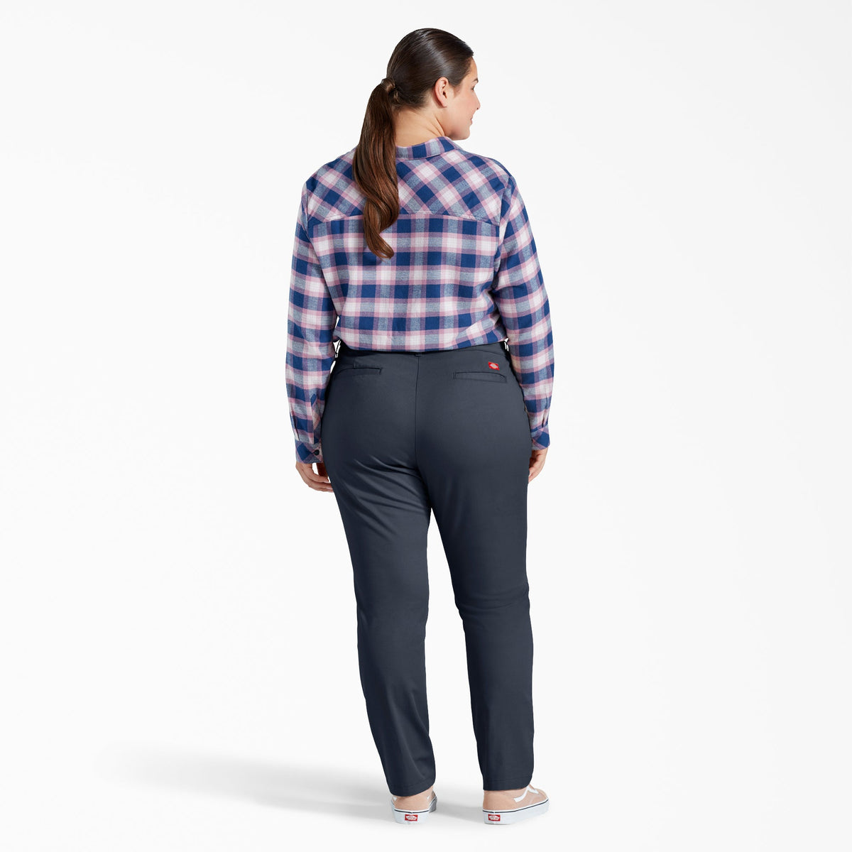 Dickies Women's Plus Low Rise Skinny Leg Pants