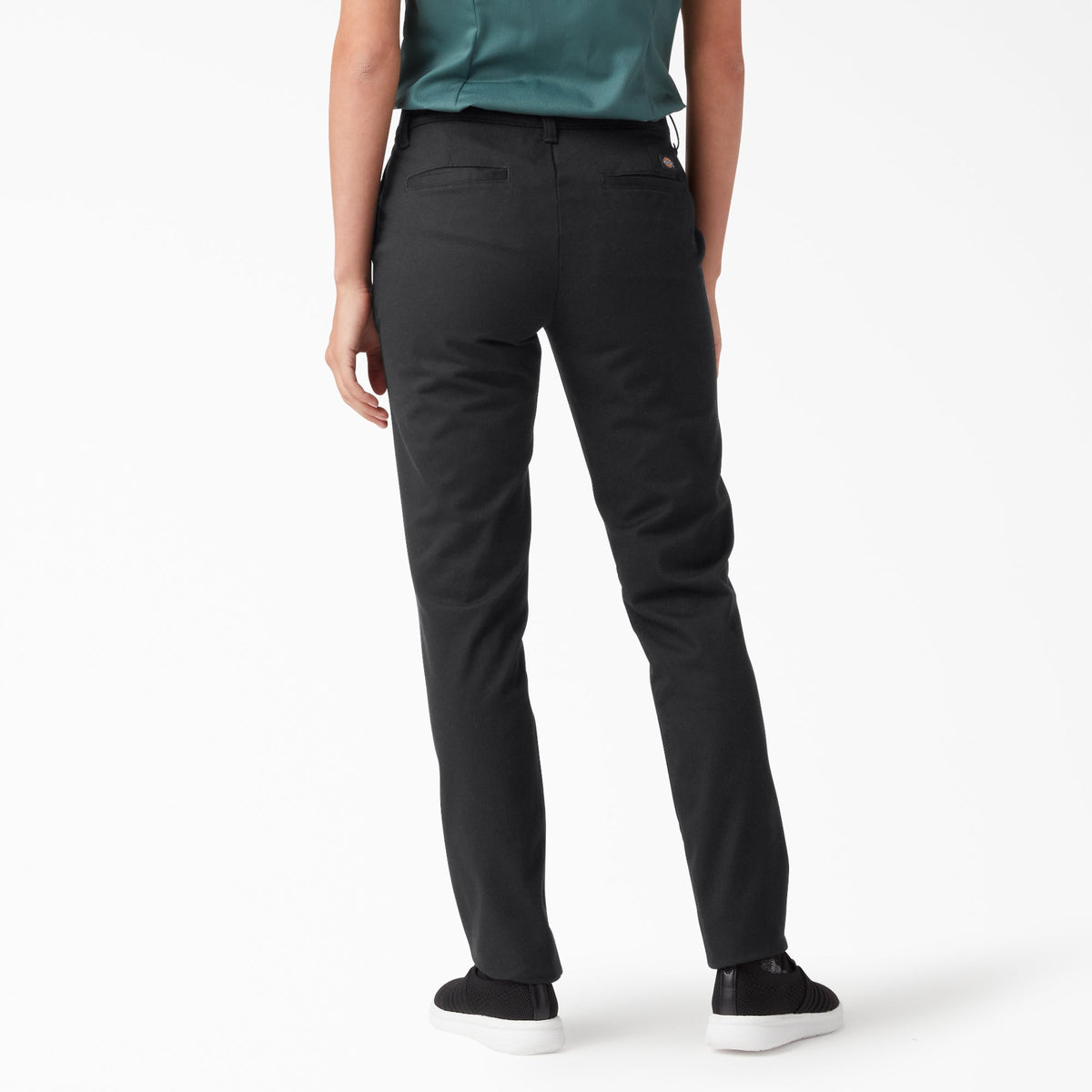 Dickies Women's Plus Mid Rise Skinny Leg Pants