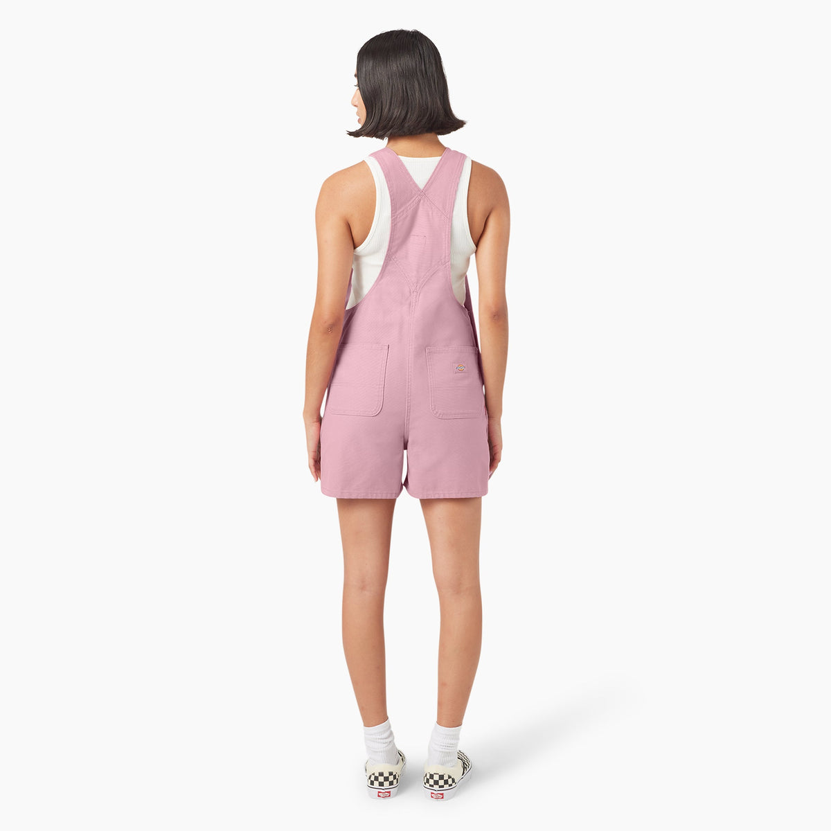 Dickies Women's Duck Canvas Bib Shortalls, 4"