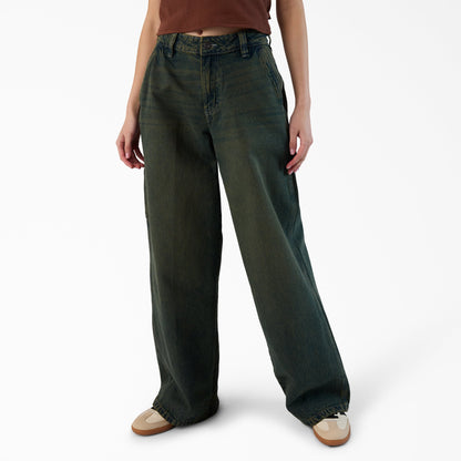 Dickies Women's Loose Fit Denim Carpenter Jeans