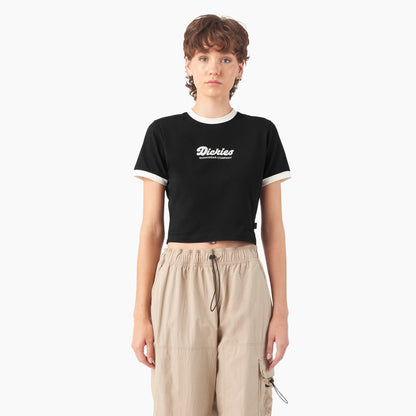 Dickies Women's Lewistown Cropped Ringer T-Shirt
