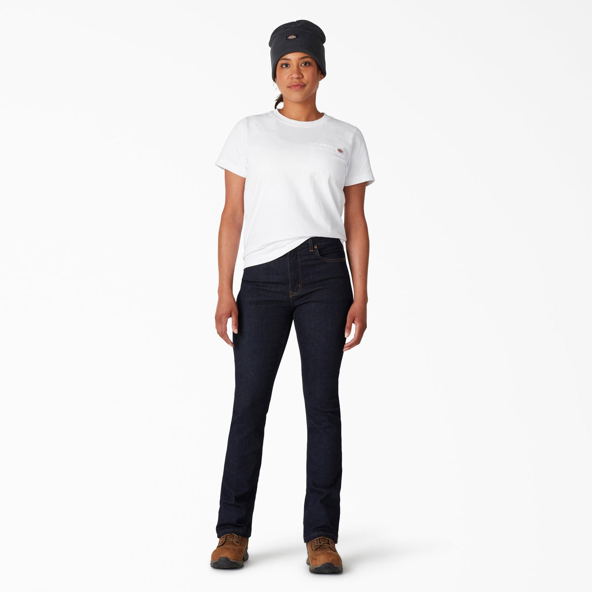 Dickies Women's Perfect Shape High Waist Bootcut Jeans